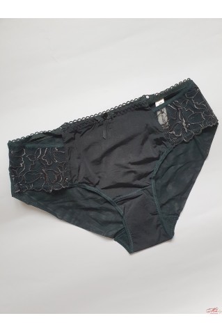 Жіночі трусики сліпи з мікросіточки з вишивкою Lanny Mode 52410